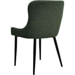Bentley Designs Rubens Set of 2 Green Boucle Dining Chair - Wilko - thumbnail 4