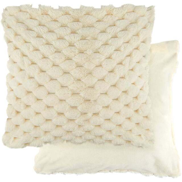 Serene Leah Collection Deluxe Cream Cushion Cover 43 x 43cm - Wilko - image 1
