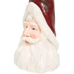 Wood Effect Santa Candle Holder - White and Red - Santa's Chalet - Wilko - thumbnail 5