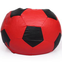 Kaikoo Red and Black Football Beanbag - Size: 70 x 70 x 70cm - Wilko - thumbnail 7
