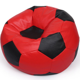 Kaikoo Red and Black Football Beanbag - Size: 70 x 70 x 70cm - Wilko - thumbnail 5