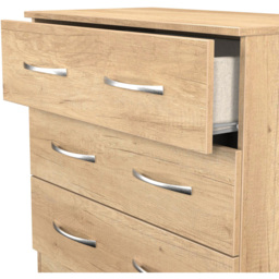 Crowndale Avon 3 Drawer Nebraska Oak Chest of Drawers Ready Assembled - Wilko - thumbnail 7