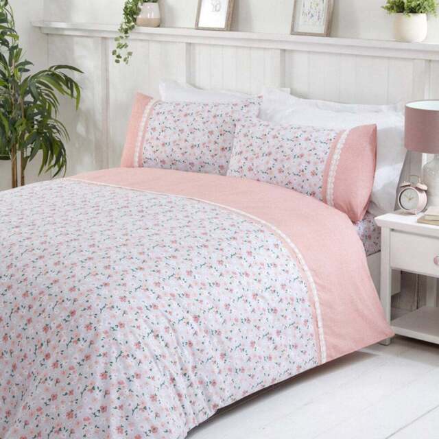 Rapport Home Penelope King Size Blush Duvet Set - Pink - Wilko - image 1