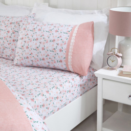 Rapport Home Penelope King Size Blush Duvet Set - Pink - Wilko - thumbnail 3