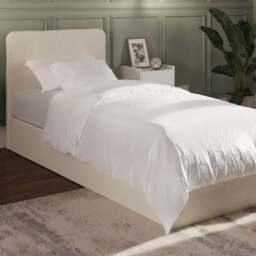 GFW Chiswick Single Natural Ottoman Bed - Cream - Wilko