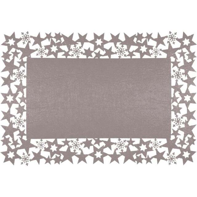St Helens Grey Felt Table Mat 2 Pack - Size: 300 x 450 x 3cm - Wilko - image 1