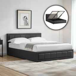 Vida Designs Vanita King Size Dark Grey Ottoman Bed - Wilko - thumbnail 5