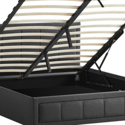 Vida Designs Vanita King Size Dark Grey Ottoman Bed - Wilko - thumbnail 4