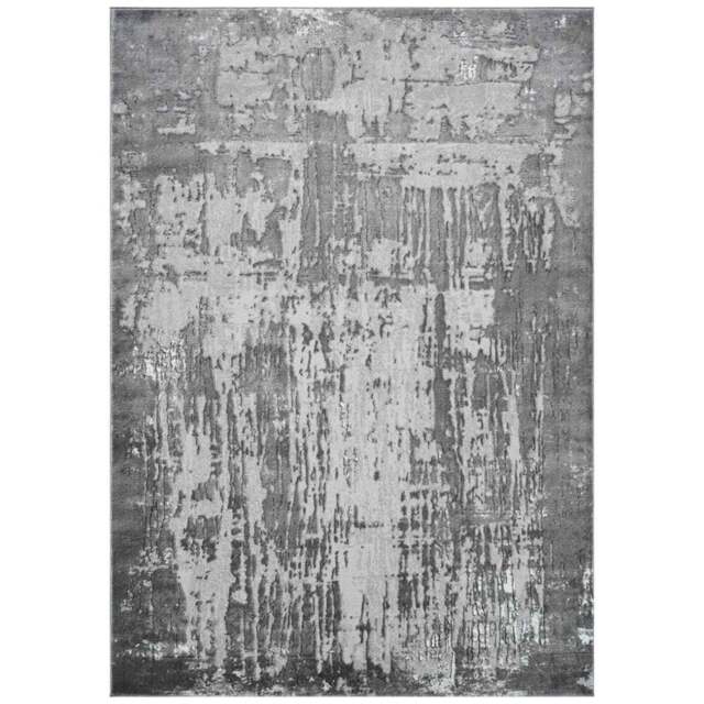 Desire Rugs Serenity Grey Abstract Abrasion Rug 160 x 230cm - Wilko - image 1