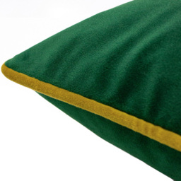furn. Forest Fauna Emerald and Gold Stag Velvet Piped Cushion - Size: 50 x 50 cm - Multi - Wilko - thumbnail 6