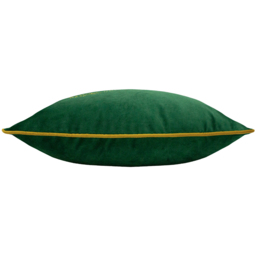 furn. Forest Fauna Emerald and Gold Stag Velvet Piped Cushion - Size: 50 x 50 cm - Multi - Wilko - thumbnail 5