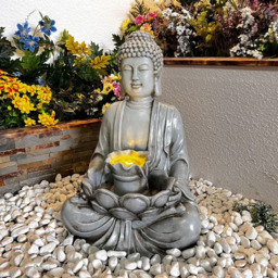 Tranquillity Calm Reflection Oriental Mains Powered LED Water Feature - Size: 72 x 48 x 41cm - Grey - Wilko - thumbnail 3