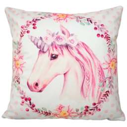 Velosso Unicorn Pink Filled Cushion 43 x 43cm 2 Pack - Multi - Wilko - thumbnail 1