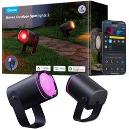 Govee RGBICWW LED Smart Spotlight 2 Pack - Size: 11.9 x 30.6 x 20.8cm - Multi - Wilko - thumbnail 5