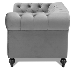 Home Detail Mayfair Grey Velvet Curved Sofa Chair - Size: Single - Wilko - thumbnail 5