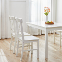 Hamilton Dining Table and Chair Set White - Wilko - thumbnail 5