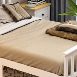 VIDA DESIGNS Milan Double White High Foot Wooden Bed Frame - Wilko - thumbnail 6