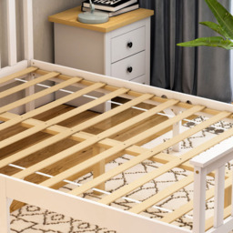 VIDA DESIGNS Milan Double White High Foot Wooden Bed Frame - Wilko - thumbnail 4