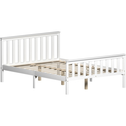 VIDA DESIGNS Milan Double White High Foot Wooden Bed Frame - Wilko - thumbnail 3