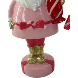 Scrumptious Red and Pink Santa Standing Decoration - Jingle Bell Boogie - Wilko - thumbnail 5
