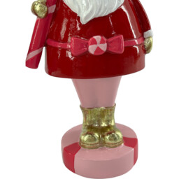 Scrumptious Red and Pink Santa Standing Decoration - Jingle Bell Boogie - Wilko - thumbnail 4