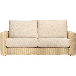 Desser Furniture Burford 3 Seater Natural Rattan and Farrow Sofa - Cream - Wilko - thumbnail 4