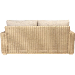 Desser Furniture Burford 3 Seater Natural Rattan and Farrow Sofa - Cream - Wilko - thumbnail 5