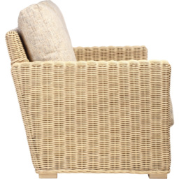 Desser Furniture Burford 3 Seater Natural Rattan and Farrow Sofa - Cream - Wilko - thumbnail 6