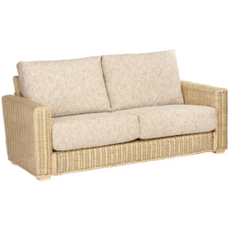 Desser Furniture Burford 3 Seater Natural Rattan and Farrow Sofa - Cream - Wilko - thumbnail 3
