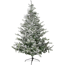 Samuel Alexander Snowy Green and White Everlands Liberty Spruce Artificial Christmas Tree 7ft - Green / White - Wilko - thumbnail 1