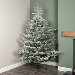 Samuel Alexander Snowy Green and White Everlands Liberty Spruce Artificial Christmas Tree 7ft - Green / White - Wilko - thumbnail 3