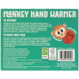 Monkey Handwarmer - Orange - Blue Sky - Wilko - thumbnail 4