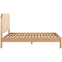 Birlea Margot Double Oak Bed with Rattan Headboard - Brown - Wilko - thumbnail 6