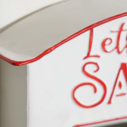 Everglow Wall Mounted Santa Post Box Christmas Decoration - Size: 30.5 x 8 x 27cm - White - Wilko - thumbnail 4