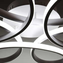 Living and Home White Petal LED Semi Flush Ceiling Light - Size: 10 x 58 x 58cm - Wilko - thumbnail 5