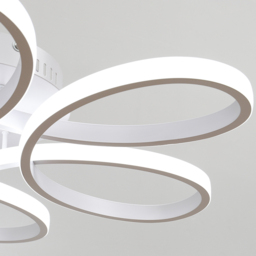 Living and Home White Petal LED Semi Flush Ceiling Light - Size: 10 x 58 x 58cm - Wilko - thumbnail 6