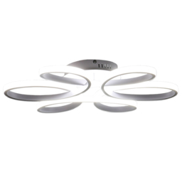 Living and Home White Petal LED Semi Flush Ceiling Light - Size: 10 x 58 x 58cm - Wilko - thumbnail 1