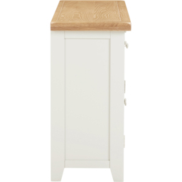 Seconique Windsor 3 Door 3 Drawer Ivory and Oak Sideboard - Size: 82 x 137 x 40cm - Ivory/Oak - Wilko - thumbnail 6
