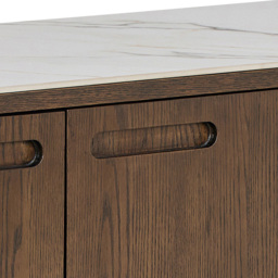 Florence Southampton 2 Door 2 Drawer Cream Ceramic Sideboard - Size: 75 x 160 x 40cm - Multi - Furniture To Go - Wilko - thumbnail 6