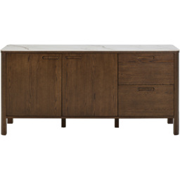 Florence Southampton 2 Door 2 Drawer Cream Ceramic Sideboard - Size: 75 x 160 x 40cm - Multi - Furniture To Go - Wilko - thumbnail 4