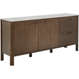 Florence Southampton 2 Door 2 Drawer Cream Ceramic Sideboard - Size: 75 x 160 x 40cm - Multi - Furniture To Go - Wilko - thumbnail 3