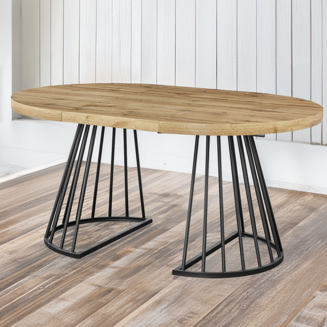 Modbury 210 to 260cm Extendable Dining Table Oak - Wilko - image 1