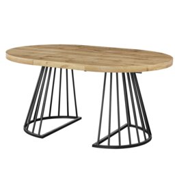 Modbury 210 to 260cm Extendable Dining Table Oak - Wilko - thumbnail 4