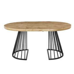 Modbury 210 to 260cm Extendable Dining Table Oak - Wilko - thumbnail 5