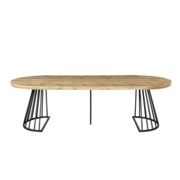 Modbury 210 to 260cm Extendable Dining Table Oak - Wilko - thumbnail 6