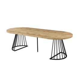 Modbury 210 to 260cm Extendable Dining Table Oak - Wilko - thumbnail 7