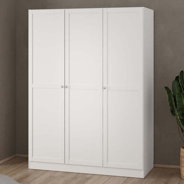 Florence Brande 3 Door White Wardrobe - Furniture To Go - Wilko - image 1