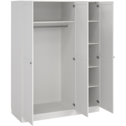 Florence Brande 3 Door White Wardrobe - Furniture To Go - Wilko - thumbnail 6