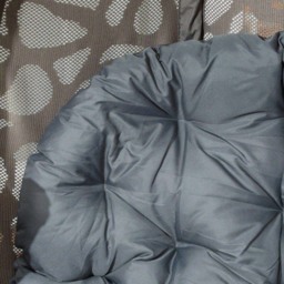 Outsunny Grey Foldable Swivel Egg Chair with Cushions - Size: 145 x 92 x 89cm - Wilko - thumbnail 4