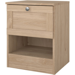Florence Single Drawer Single Shelf Jackson Hickory Bedside Table - Brown - Furniture To Go - Wilko - thumbnail 3